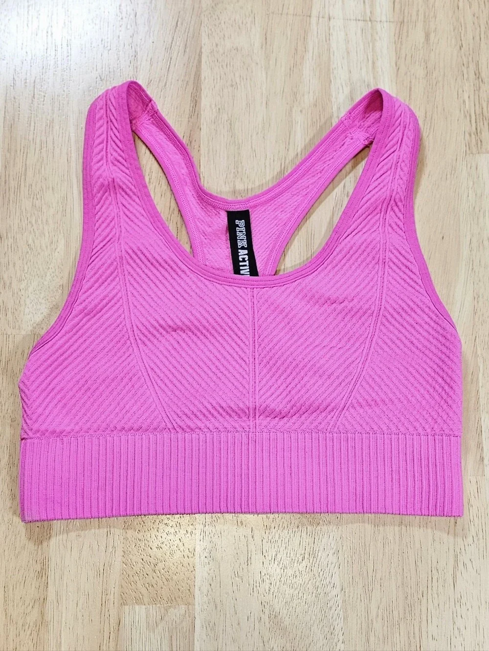PINK Victoria's Secret Ribbed Racerback Sports Bra Size XS
